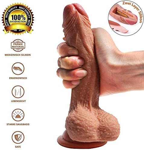 LOCA 7 Inch Classic Wand Realistic Ď'ǐld&o Waterproof