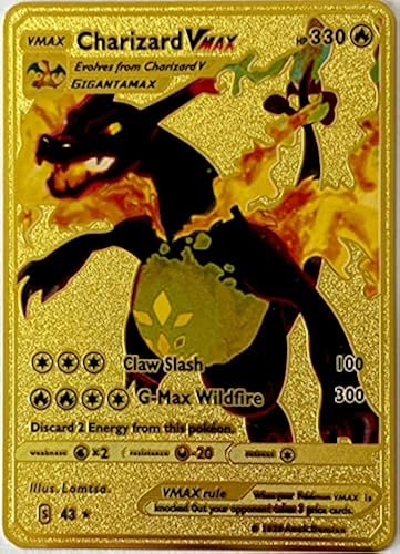 6pcs Charizard Vmax Gold Card, Collector's Rare Metal Card, Suitable for DX  GX Metal Plated Series, Rainbow Rare Charizard Vmax Series-Limited Supply  in Dubai - UAE | Whizz