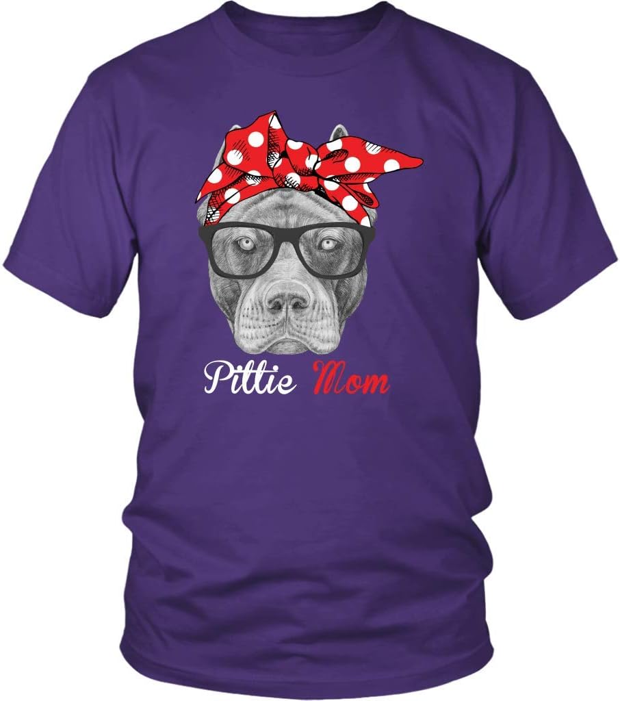 Funny Pittie Mom Unisex Shirt Plus Size XL - 4XL for Pitbull Dog Lovers