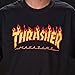 Thrasher Magazine Flame Black Men's Short Sleeve T-Shirt - Medium