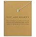 Clavicle Necklace with Blessing Card, Small Dainty Pendant, Delicate and Classy Costume Choker Jewelry Favors, Alloy