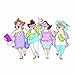 Art Impressions Uptown Girls Rubber Stamp
