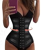 Bafully Weight Loss Hourglass Waist Trainer Body Cincher Sport Shapers XL Black