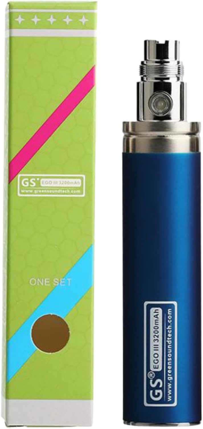 SmashingDealsDirect® Authentic GS II 3200mAh Quality Vape Battery Rechargeable Vaporiser Batteries (Blue)