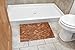 Soothing Styles Large Folding Teak Shower Mat | Mildew Resistant Natural Teak Bath Mat with Non Slip Grips | for Use on Shower Floor or Outside of Bathtub | 27.5