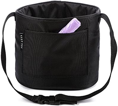 Beijiangscar Hanging Car Trash Bag Garbage Can Velcro Car Trash Bin Thick Oxford cloth Litter Bag Car Storage Bag Back Seat Organizer Black