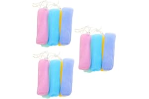 Beavorty 15pcs Soap Mesh Bags Foaming Bubble Net Soap Saver Pouch for Face Body Random Colors Reusable Cleaning Tool