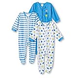Gerber Onesies Baby Boy Sleep N' Play Sleepers 3 Pack Monster