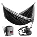 HONEST OUTFITTERS Double Camping Hammock with Hammock Tree Straps,Portable Parachute Nylon Hammock for Backpacking Travel 78