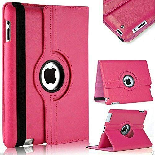 Apple iPad 10.2 inch case for iPad 8th Generation 2020 / iPad 7th Generation 2019, iPad 7 7th Gen iPad 8 8th gen case 360 Degree Rotating Smart Protective Stand Cover, With Stylus Pen (Pink)