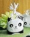 YunKo 100-Pack Panda Cookie Bag Candy Bags Party Gift Wrapping Packaging Bags (6.3 x 7.9)