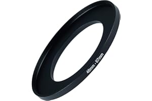 GZNLY 46mm to 67mm Step-up Adapter Rings Filter Adapter Black Metal Step Down Filter Ring Adapter Compatible with All Brand UV CPL ND Camera Lens Filter Stepping Rings (46mm-67mm)