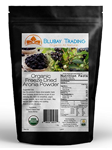 ORGANIC European ARONIA Freeze Dried Powder Choke Berry BULK 16oz 1 lb