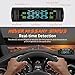 ZEEPIN TPMS Solar Power Universal, Wireless Tire Pressure Monitoring System with 4 DIY Sensors, Real-time Displays 4 Tires' Pressure and Temperature TPMS