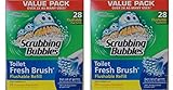 Scrubbing Bubbles Toilet Fresh Brush Flushable Refills, Citrus Scent, 28 Count (Pack of 2)