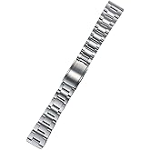 Semdu 316L stainless steel flat end 20mm brushed Oiyster Watch Band Strap Bracelet Fit For Rlx Watch (20mm)