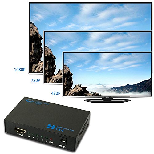 Lebson-Tech-1-in-4-out-HDMI-Splitter-Amplifier-Repeater-Full-HD-1080P-1X4-Port-Box-Hub-with-US-Adapter-v14-Powered-Certified-for-3D-Support