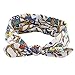 Yeshan Women and Girls Stretch Rabbit Bow Headbands/Bandana/Turban/Headwrap Twisted Yoga Hairband,pack of 6