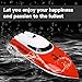 Remote Control Boat, 2.4GHz Remote Control Boat for Pool and Lakes, Electric RC Boat 180 Degree Auto Flip Recovery, High Speed Remote Boat Toys for Boys & Girls - Best Gifts for Adults & Kids