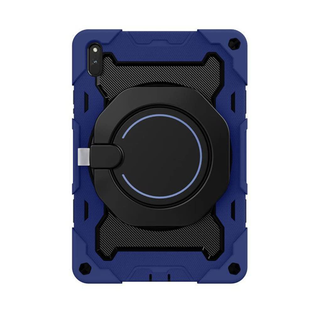 INSOLKIDON Compatible with Case for HONOR PAD 8 12 Inch tablet, Full Coverage Ultra Slim adjustable Stand Silicone Shockproof Lightweight Protective Cover Case Hard shell (Navy blue)