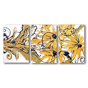 3 Panel Canvas Wall Art Abstract Oil Painting Pictures Home Wall Decorations for Bedroom Living Room Paintings Canvas Prints Framed - 16"x24" x 3 Panels