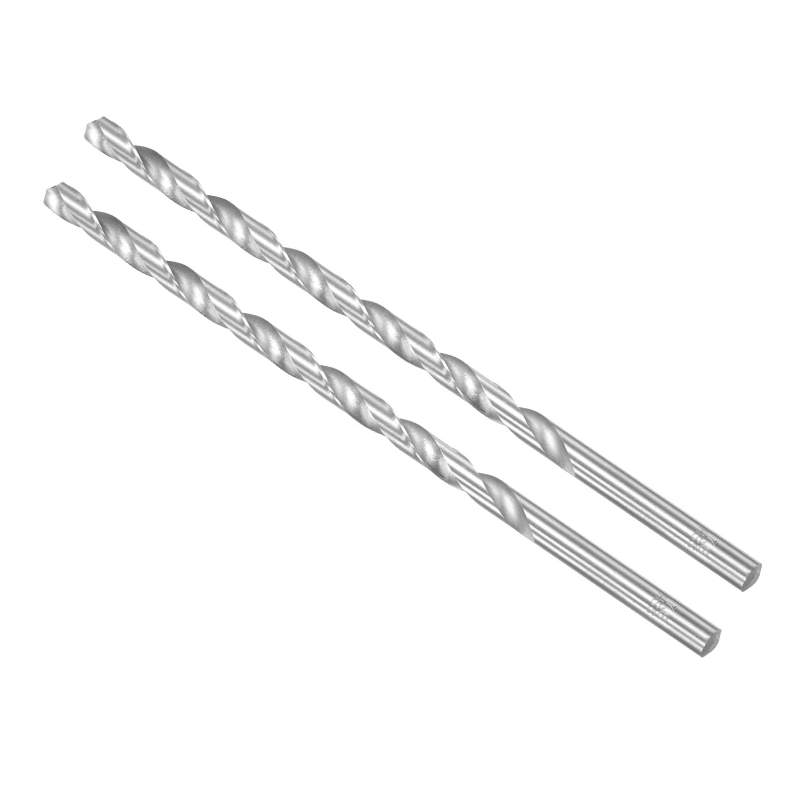 CoCud Extra Long High Speed Steel Twist Drill Bits, 7.8mm Diameter 200mm Length, Straight Twist Jobber Drill Bit - (Applications: for Metal Woodwork Plastic Aluminum), 2-Pieces