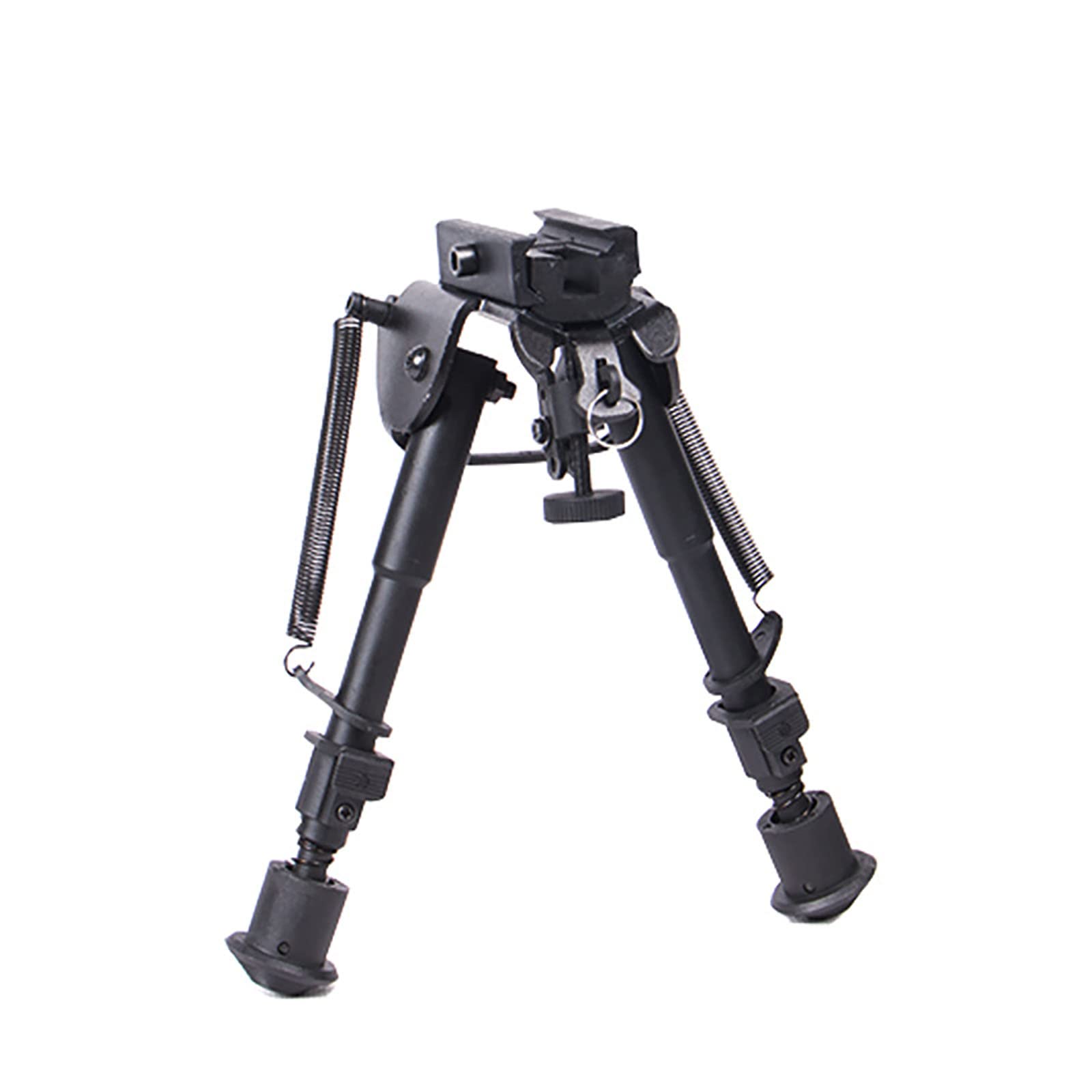 Yuehuamech Bipod with Adjustable Notched Legs and 20mm Rail Adapter Nylon Bipod Heavy Duty Steady Tilt Bipod for Easy Transport, Rifle Stability,Target Shooting Hunting