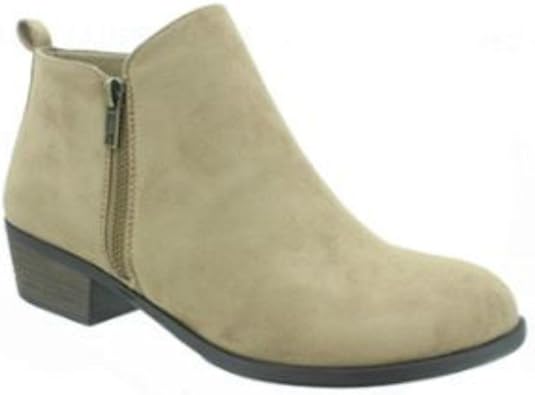 womens ankle boots taupe