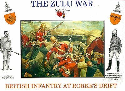 The Zulu War - British Infantry At Rorke’s Drift Plastic Army Men: 16 piece set of 54mm Figures - 1:32 Scale