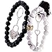 OMG SupplyYUGDRUZY Long Distance Matching Bracelets for Couples Keychain for His Hers King Queen bf