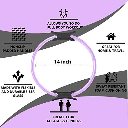 HYPELETICS Pilates Ring Magic Circle 14 in Exercise Rings for Thigh