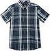 RVCA Men's Waas 2 Short Sleeve Woven Shirt, Federal Blue, Large