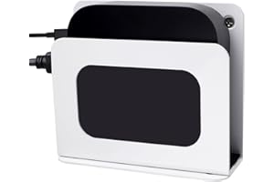 HEYMAILLC Cable Box Mount Adjustable Small Wall Mount Holder for Narrow Media Players Like Apple TV, Roku, Cable Boxes, DVD Players, Routers, Modems,Mac mini,WII and More(Narrow)