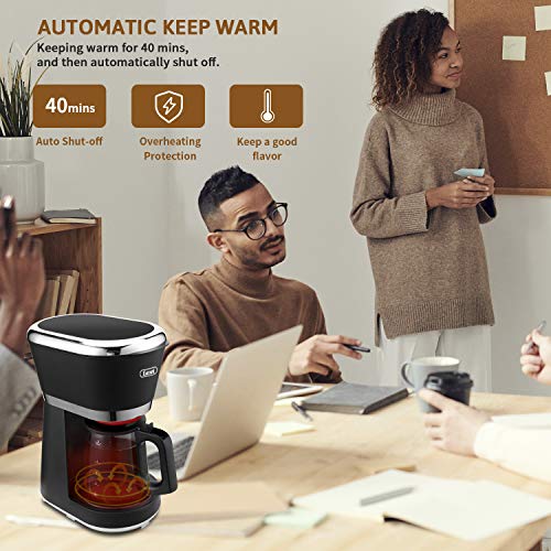 Gevi 5 Cup Coffee Maker with Auto ShutOff, Small Drip