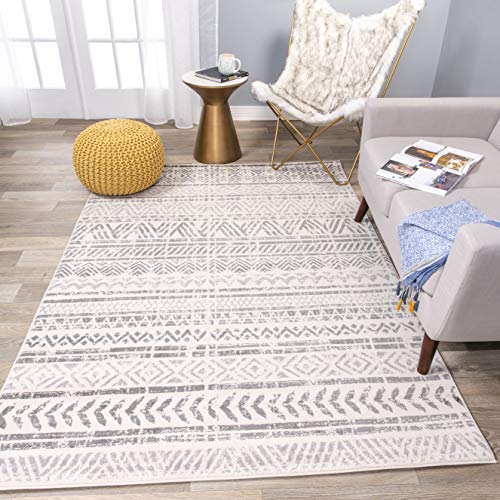 Bohemian Design Geometric Area Rug, 5' x 7', Gray Amazon.ca