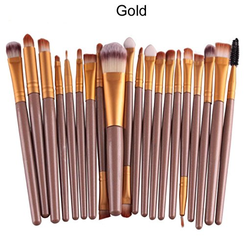 Makeup Eye Brush Set BS-MALL 20 Pcs Eyeshadow Brushes Makeup Brush Set (Wooden Color )