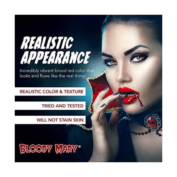 Bloody Mary Fake Blood Makeup Spray - 0.25oz - for Theater and Costume or Halloween Zombie, Vampire and Monster Dress Up - Image 4