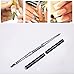 3PCS 2 in 1 Acrylic Nail Brush for 3D Nail Art Design DIY Manicure Pedicure Tips Dual Head Brush Rhinestone Handle Professional Nail Art Tools