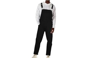 Overalls for Men Loose Fit Warm Winter Jumpsuits Adjustable Strap Denim Bibs Rompers Overall Jean Work Jumpsuit