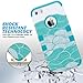 ULAK iPhone SE Case, iPhone 5S Case, Anti Slip Shock Resistance Protective Cover with Hybrid High Soft Silicone + Hard PC Case for Apple iPhone 5/5S/SE (Ocean-Blue)