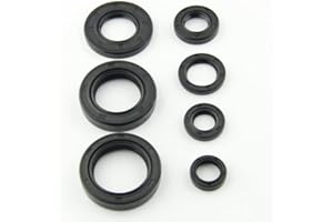 KIMLLAM Engine Oil Seal Set Kit for Yamaha DT125 1976-1981 for Yamaha DT175 1974-1981 for Yamaha MX125 1974-1976 for Yamaha MX175 1974-1981, YZ100 1977-1981, YZ125 1977-1980, IT175 1977-1983