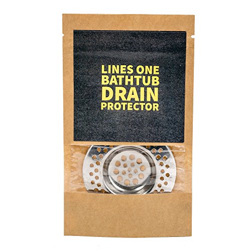 LinesOne Portable steel hair catcher, Standard strainer drain protector from clog for bathroom, kitchen, shower 3 inches