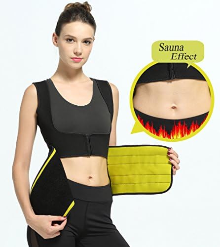 Womens Slimming Vest Belt Hot Neoprene Waist Cincher for Weight M Loss by Glamours