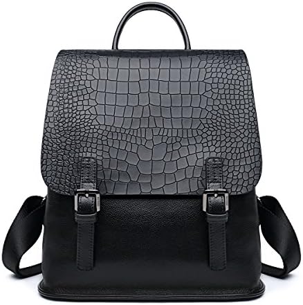 ZOOLER Genuine Leather Backpack Daypack Tote Bag Large Capacity for Ladies