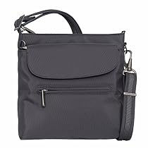 Travelon Anti-Theft Classic Mini Shoulder Bag (One Size, DARK GREY)