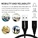 MAGNITTO 3-in-1 Magnetic Lightning USB Charging and Data Transmission Cable Type C Nylon Braided Sync Cord with High Speed Data Transfer for iOS Android Systems iPhone X 8 7 Plus 6 5 Samsung S8 Black
