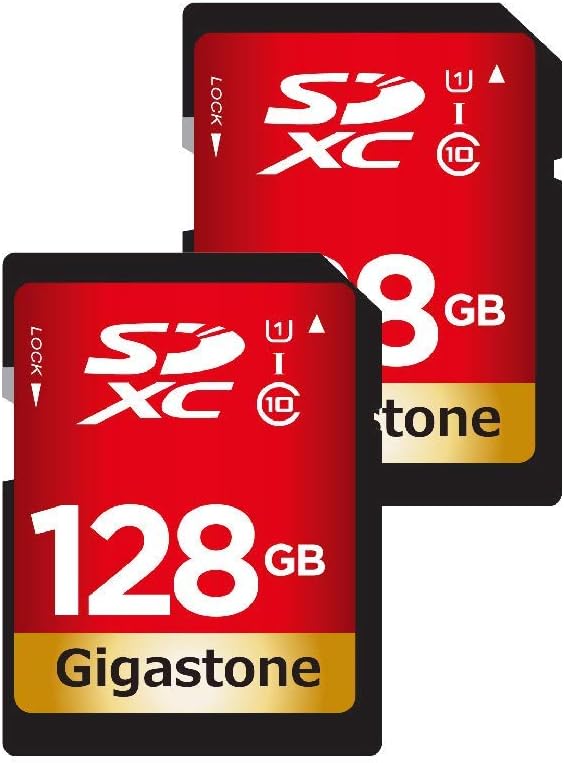 Gigastone 128GB 2Pack SD Card UHSI U1 Class 10 SDXC Memory Card High