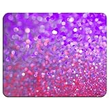 Rainbow Glitter Background Non-Slip Rubber Mousepad