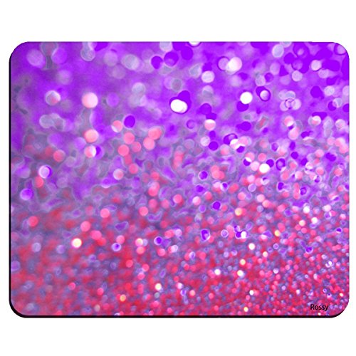 Rainbow Glitter Background Non-Slip Rubber Mousepad Gaming Mouse Pad Mat 01