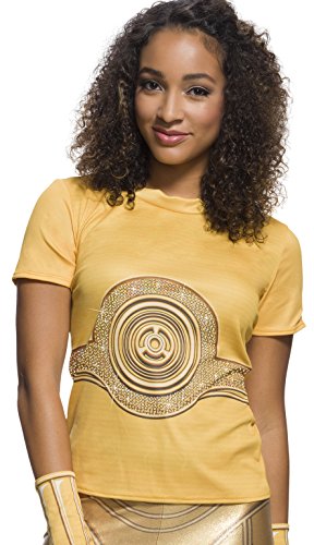 Rubie's Costume Co. Women's Adult Star Wars C-3PO Rhinestone Costume T-Shirt